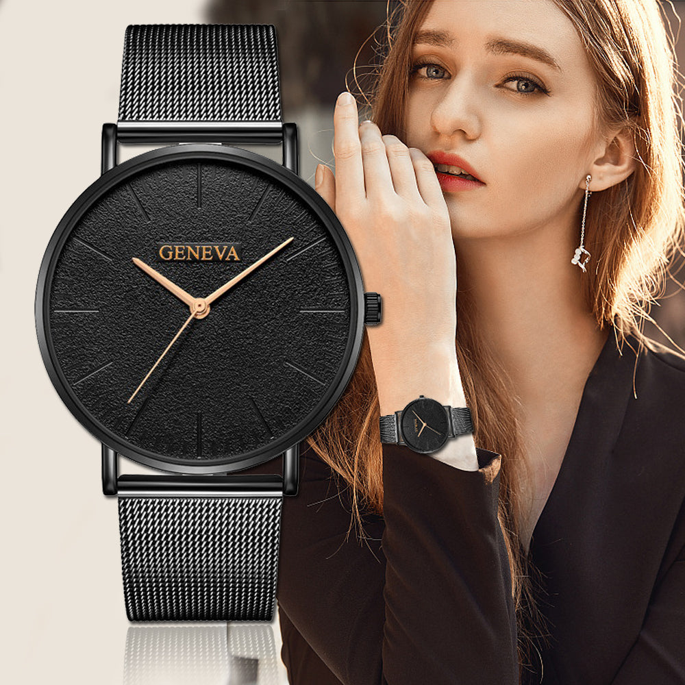 GENEVA Women's Watch 2019 Fashion Ladies Watches For Women Rose Gold Watch Women Simple Bracelet Montre Femme 2018 Reloj Mujer